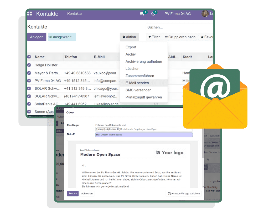 PowerOn-Email Professioneller E-Mail-Newsletter PowerOn