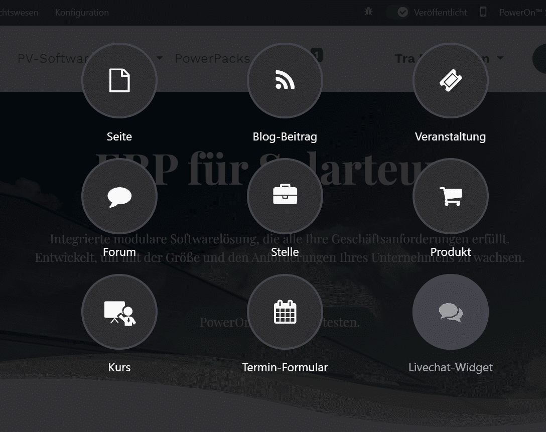 Benutzerfreundlicher Website-Builder Unser intuitiver Drag-and-Drop-Website-Builder macht es Ihnen leicht, beeindruckende, professionelle Webseiten zu erstellen.